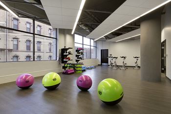 Yoga and cycling studio
